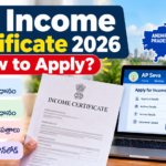 AP Income Certificate 2026 – ఆన్‌లైన్, గ్రామ/వార్డు సచివాలయం, మీ సేవ ద్వారా ఆదాయ ధృవీకరణ పత్రం ఎలా పొందాలి?